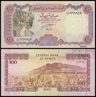 BNB - JEMEN 100 Rials 1993 seria 47 nr 370520 # P28a # podpis nr 8 # UNC