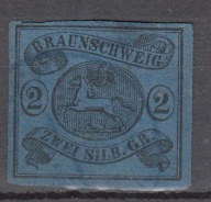 1853 Księstwa niemieckie Braunschweig Mi 7