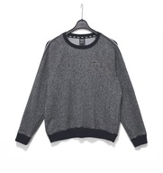 Damska Bluza Paski Na Rękawach Szary Melanż Pink |R. M