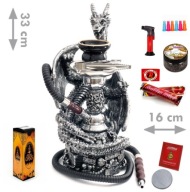 Shisha Latifa Fajka Wodna Smok 1 x Wąż, Wysokość 33 cm