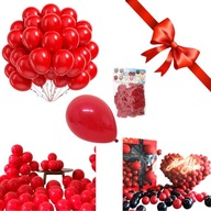 BALONY CZERWONE DUŻY ZESTAW IDEALNE NA WALENTYNKI IMPREZE URODZINY AŻ 50SZT