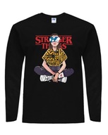 Koszulka Dziecięca Czarna Długi rękaw Stranger Things 12-14 lat 152