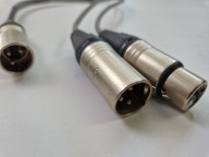 ADAPTER PRZEJŚCIÓWKA ROZDZIELACZ GNIAZDO XLR F + XLR M WTYK XLR M NEUTRIC