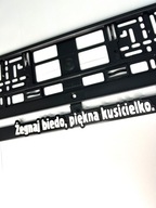 Ramka 3D do auta ŻEGNAJ BIEDO, PIĘKNA KUSICIELKO.