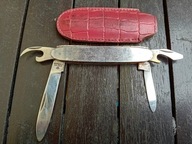 NÓŻ SCYZORYK GERLACH W SKÓRZANYM ETUI - WCZESNY PRL