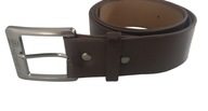 Pasek męski brązowy klasyczny 120 cm