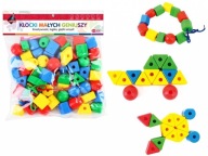 Askato Klocki Małych Geniuszy - Duże korale