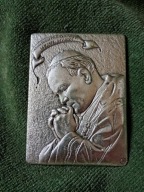 Jan Paweł II - obrazek / mała plakieta 5,5cm.x 4,1 cm.
