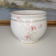 Capodimonte | osłonka doniczka | porcelana | kwiaty | złocenia | Italy