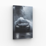 Obraz Płótno 30x40cm BMW we Mgle Sport Auto Design Dekoracja Prezent Hit