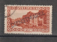 Niemcy Saar Saargebiet dienst urzedowe Mi 24 kasowany
