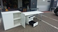 Biurko białe 120 x 80 + kontenerek ( cargo )