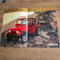 Jeep Wrangler 1997 europa prospekt folder katalog broszura