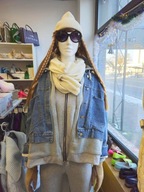 Kurtka bluza jeansowa ocieplana Italy, r. Uni Plus Size !!!