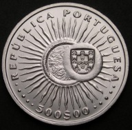 Portugalia 500 escudos 1997 - Antonio Vieira - srebro