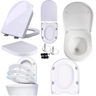 DESKA SEDESOWA WC WOLNOOPADAJĄCA BIAŁA DUROPLAST DO CERSANIT KOŁO ROCA