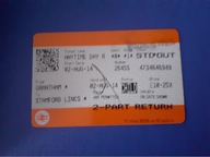 bilet kolejowy - kolekcjonerski - Anglia , Wielka Brytania