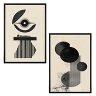 Plakat Zestaw 50x70 2 szt. plakaty ,postery,RETRO,VINTAGE, GRAMOFON