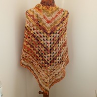 CHUSTA SZYDEŁKOWA RĘKODZIEŁO NOWA AKRYL WEŁNA