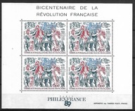 T.A.A.F - 200 rocz. Rewolucji Francuskiej - żaglowiec 1989 ** Mi B-1 (1173)