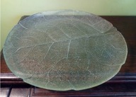 PATERA LIŚĆ PÓŁMISEK DUŻY TALERZ SZKŁO FRANCJA ARCOROC ASPEN 28 cm