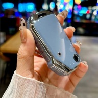 Lawendowo-srebrne etui kluczyk KIA Cerato Ceed Forte Sportage - 3 przyciski