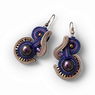 kolczyki wiszące perły Swarovski