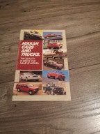 Nissan 4x4 Van 300ZX 200SX Maxima program cała gama 1987 USA prospekt