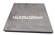 Blacha stalowa formatka z blachy 14mm 220x320mm