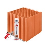 Pustak ceramiczny Porotherm 38 DRYFIX