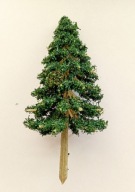 drzewo choinka dekoracja na makietę dioramę nowe wysokość 11-12 cm.