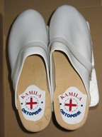 DREWNIAKI OBUWIE MEDYCZNE SKÓRA trepy r.43 Nowe wychodzą małe bardziej r 42