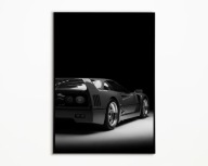 PLAKAT FERRARI F40 SUPERCAR KLASYK MOTORYZACJI WŁOSKA IKONA PLAKAT A3 DRUK