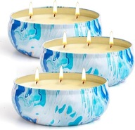 Świeca Citronella z pokrywką - 3 sztuki po 340 gr naturalne długo pachną