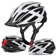 KASK ROWEROWY MTB WENTYLACJA LEKKI REGULOWANY LAMPKA LED USB-C 6 TRYBÓW