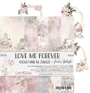 Zestaw papierów LOVE ME FOREVER 15X15 Craft O'Clock.