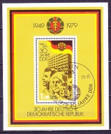 NIEMCY ( NRD ) - bloczek kasowany z 1979 roku. Z 3487