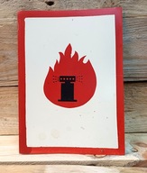 *** stara tabliczka informacyjna * SYRENA ALARMOWA ***