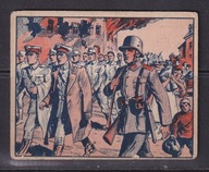 Warszawa, okupacja niemiecka , wrzesień 1939, wkładka do papierosów USA