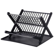 SUSZARKA PÓŁKA NA NACZYNIA OCIEKACZ KUCHENNY SKŁADANY STOJAK NA TALERZE