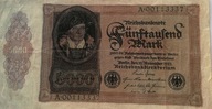 5000 Marek 1922 A001 Reichsbanknote - Weimar