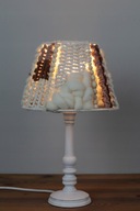 Abażur na lampkę. lampę, tkany, a'la makatka, rękodzieło, fi 22cm