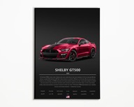 PLAKAT FORD MUSTANG SHELBY GT500 IDEALNY NA PREZENT NAJWYŻSZA JAKOŚĆ A3