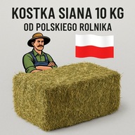 SIANO KOSTKA ZIELONE PACHNĄCE DO BUDY LEGOWISKO 10 KG KILA ZWIERZĄT ROLNI