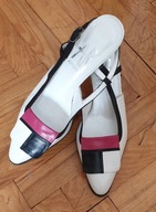 ARRADO SKÓRZANE SANDAŁKI ODKRYTA PIĘTA TYGODNIOWA OBNIŻKA