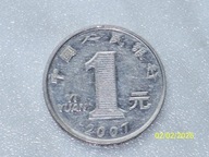 1 yuan 2001 ładny bcm!!!
