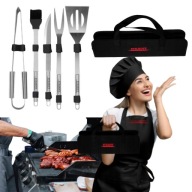 HIT ZESTAW AKCESORIA DO GRILLA STILHOFF SZTUĆCE PRZYBORY 6 SZT 5+ ETUI