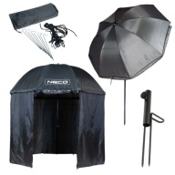 PARASOL NAMIOT WĘDKARSKI DUŻY REGULOWANY WODOSZCZELNY NECO 200 X 250 CM