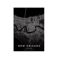 Plakat „Mapa Miasta” – Minimalistyczny Plakat Mapowy