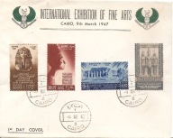 EGIPT -EGYPTE koperta FDC 1947 rok
